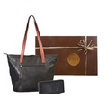 Tote & Wallet with Wristlet Gift Set